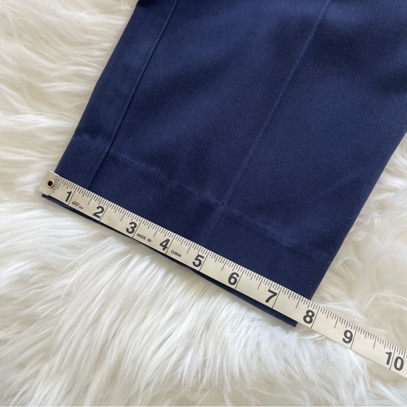 Vtg Talbots David Brooks Casual Slacks / Trousers High Waisted Pleated Blue 10 - Picture 16 of 16